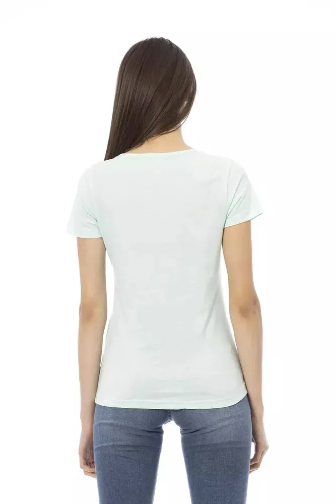 Light Blue Cotton Women Top sold by Louxly product image thumbnail 3