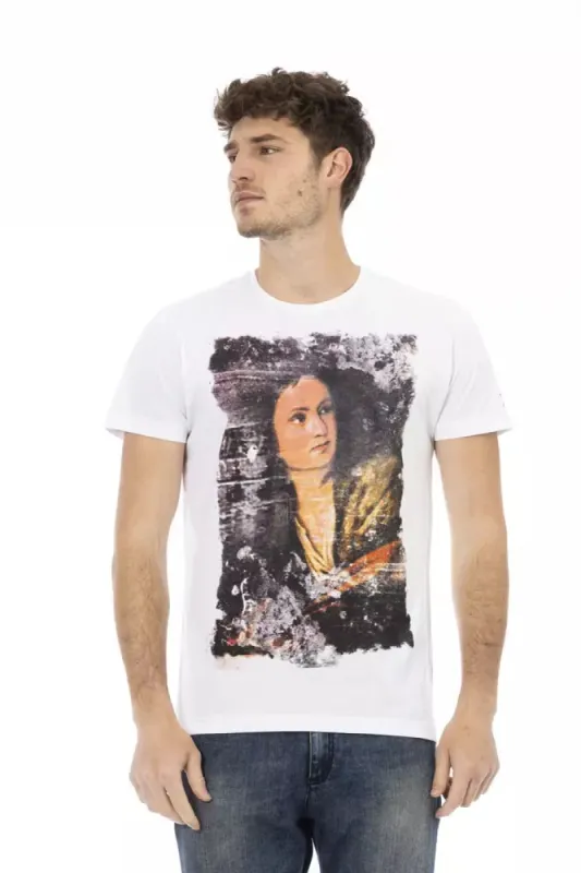 White Cotton Men T-Shirt sold by Louxly