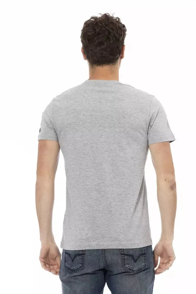 Gray Cotton Men T-Shirt sold by Louxly product image thumbnail 3