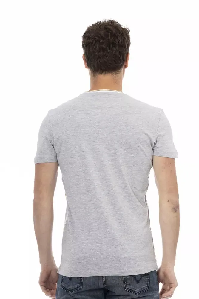 Gray Cotton Men T-Shirt sold by Louxly product image thumbnail 3