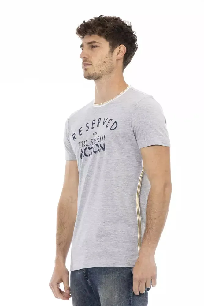 Gray Cotton Men T-Shirt sold by Louxly product image thumbnail 2