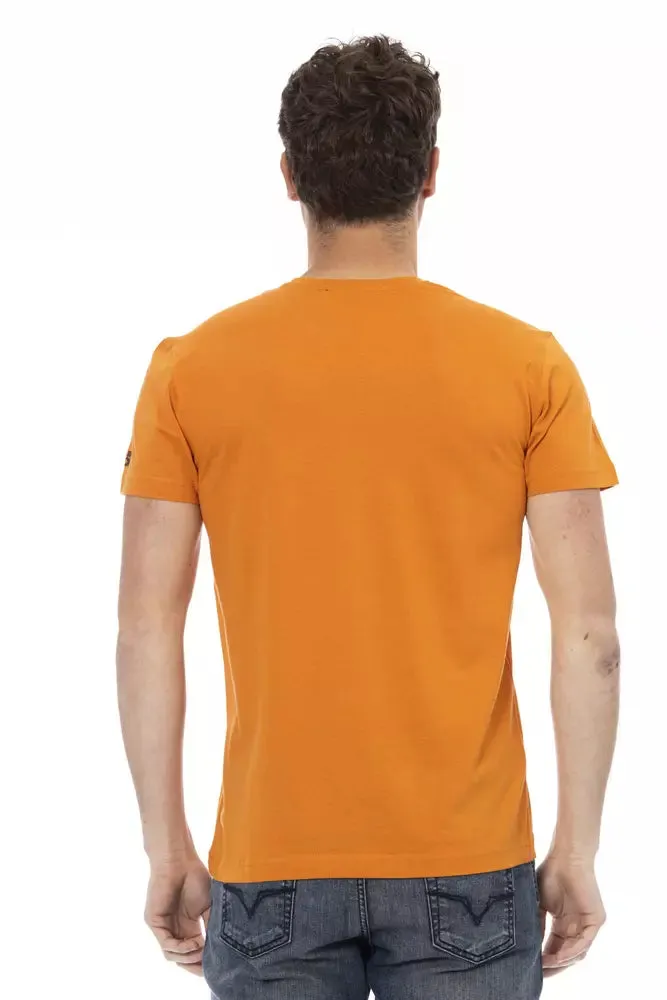 Orange Cotton Mens TShirt sold by Louxly product image thumbnail 3