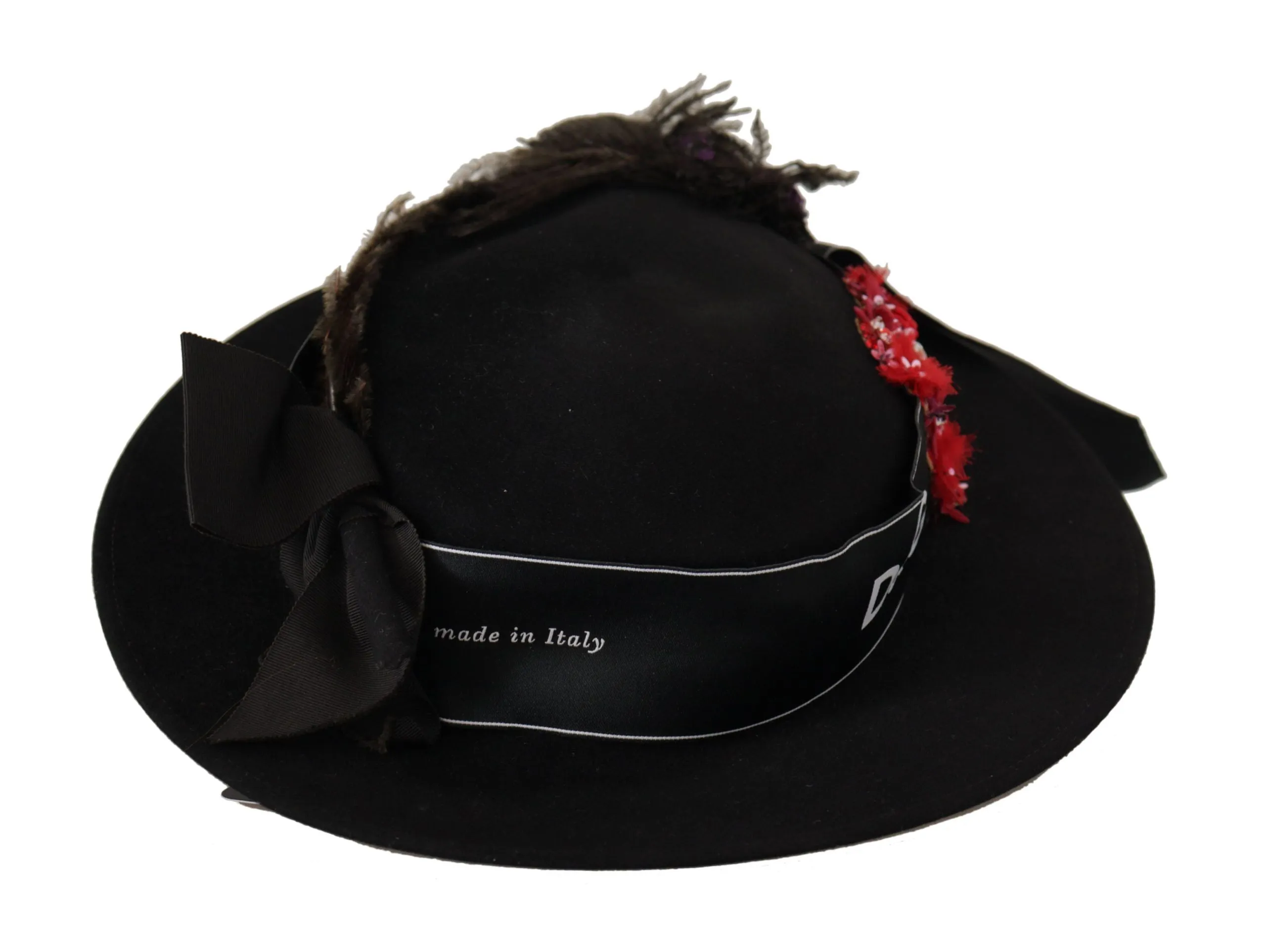 Elegant Wide Brim Black Hat sold by Louxly product image thumbnail 5