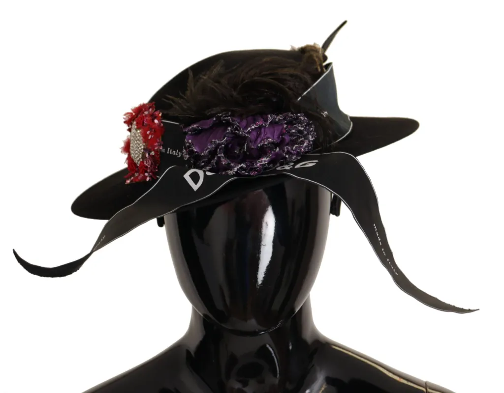 Elegant Wide Brim Black Hat sold by Louxly