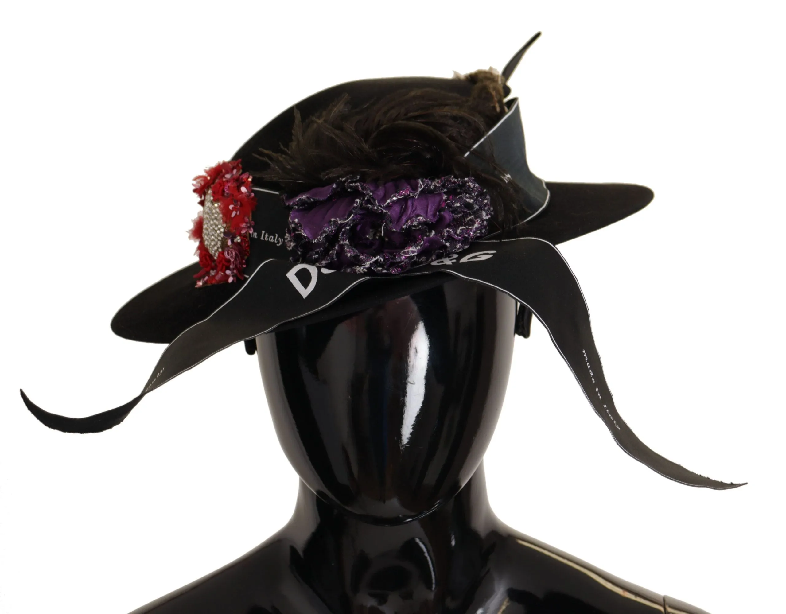 Elegant Wide Brim Black Hat sold by Louxly