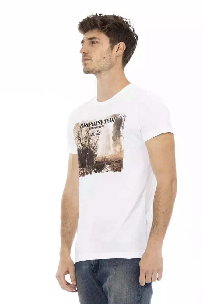 White Cotton Men T-Shirt sold by Louxly product image thumbnail 2