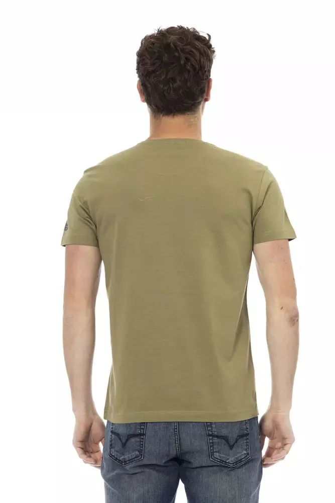 Green Cotton Men T-Shirt sold by Louxly product image thumbnail 3
