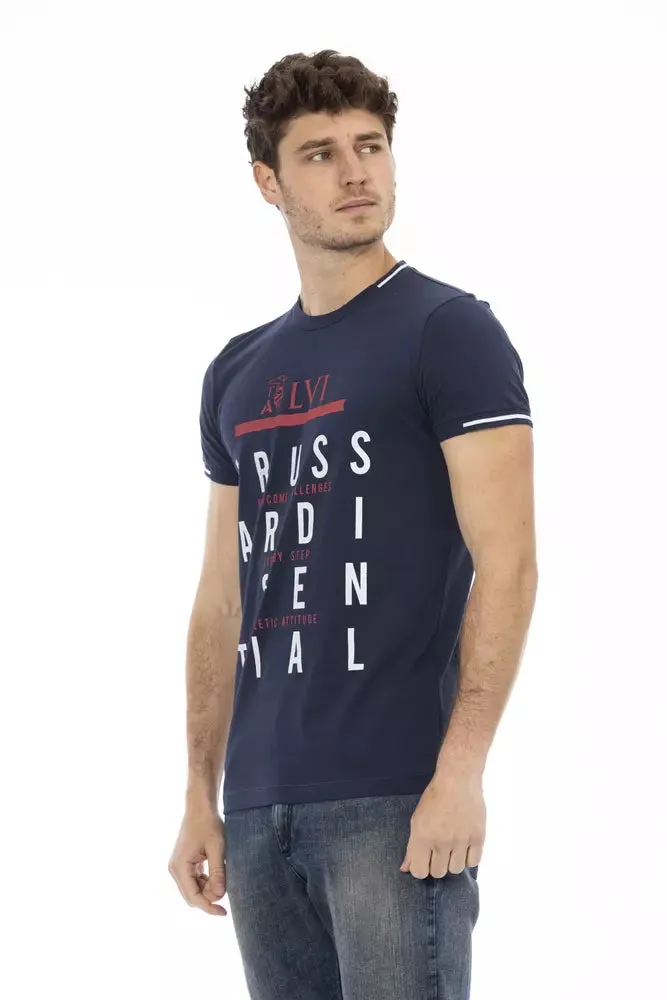 Blue Cotton Men T-Shirt sold by Louxly product image thumbnail 2