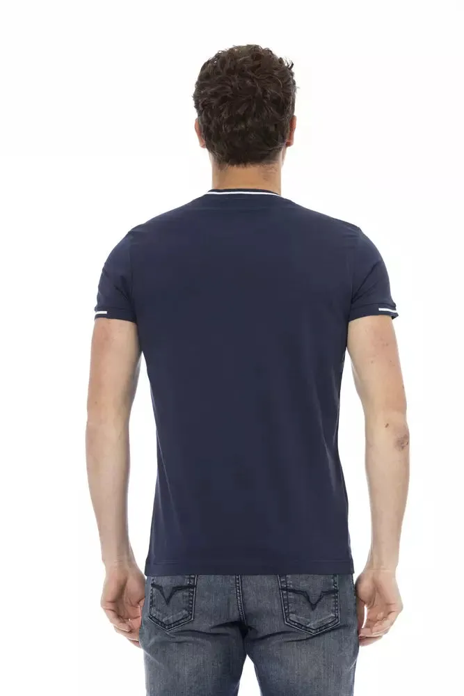 Blue Cotton Men T-Shirt sold by Louxly product image thumbnail 3