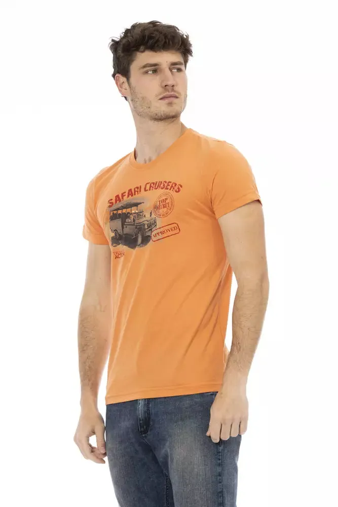 Orange Cotton Men T-Shirt sold by Louxly product image thumbnail 2