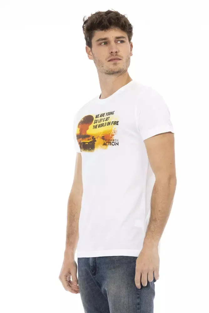 White Cotton Men TShirt sold by Louxly product image thumbnail 2