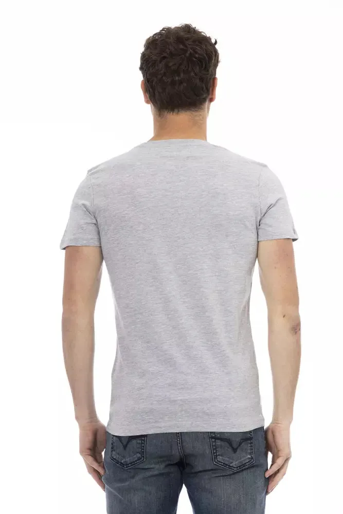 Gray Cotton Men T-Shirt sold by Louxly product image thumbnail 3