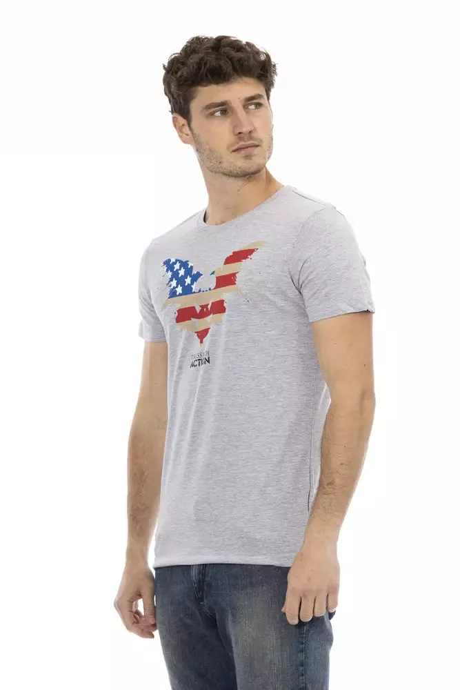 Gray Cotton Men T-Shirt sold by Louxly product image thumbnail 2
