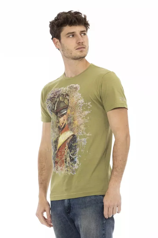 Green Cotton Men T-Shirt sold by Louxly product image thumbnail 2