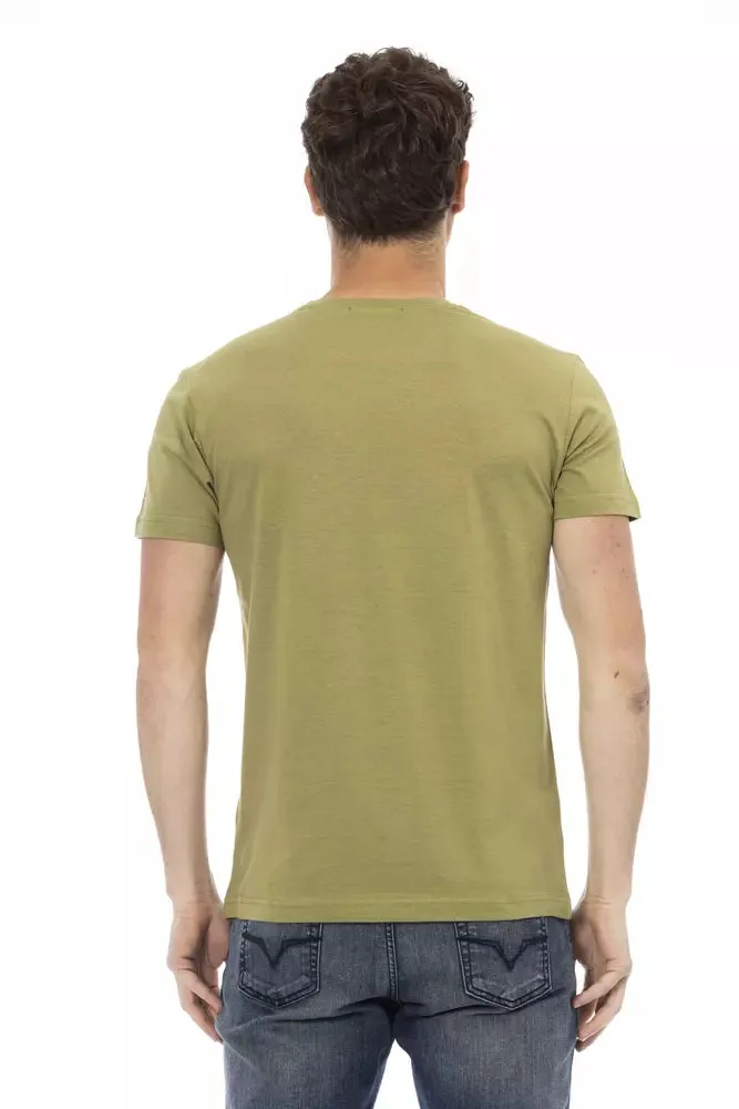Green Cotton Men T-Shirt sold by Louxly product image thumbnail 3