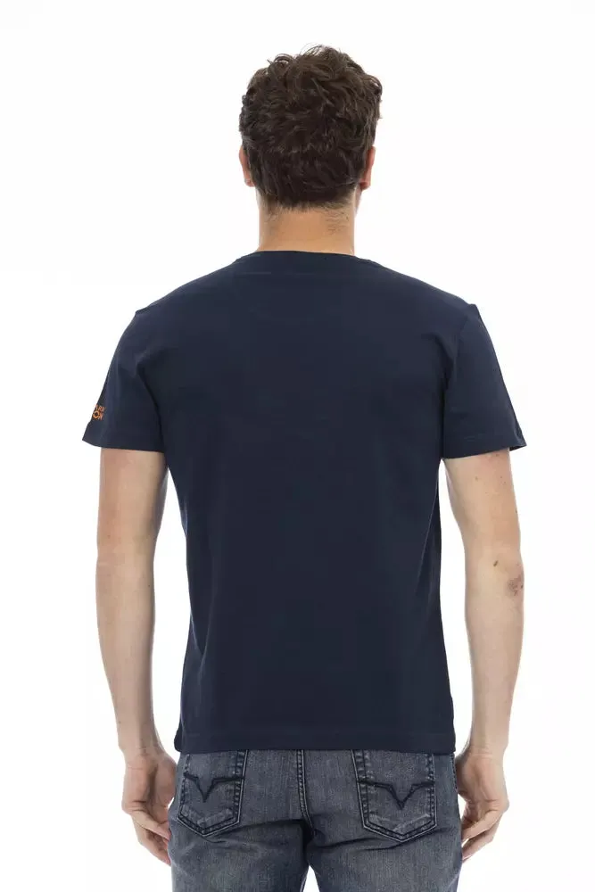 Blue Cotton Men T-Shirt sold by Louxly product image thumbnail 3