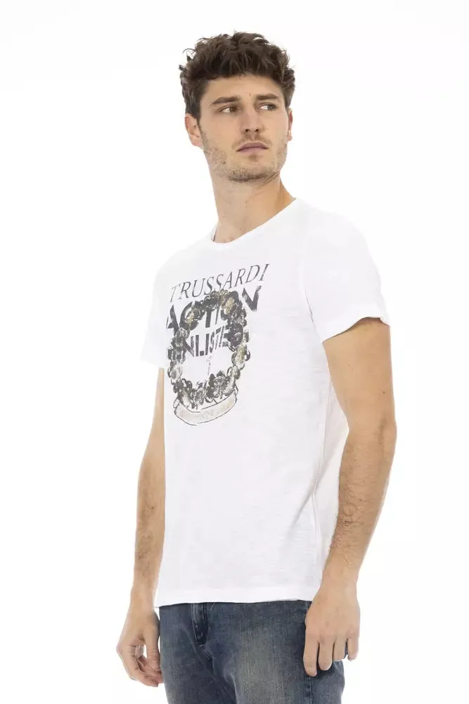 White Cotton Men T-Shirt sold by Louxly product image thumbnail 2