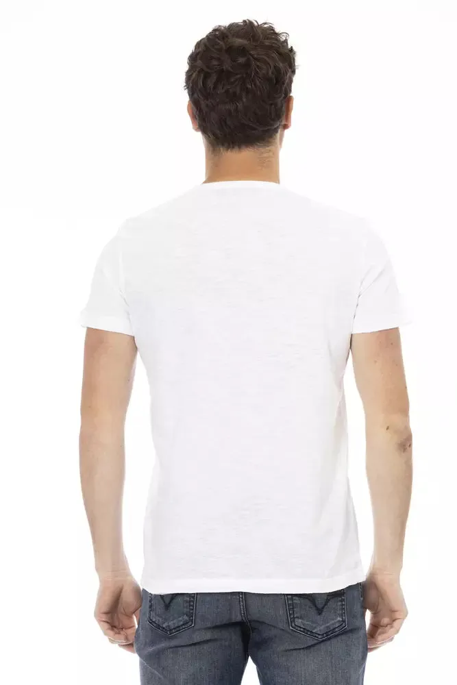White Cotton Men T-Shirt sold by Louxly product image thumbnail 3