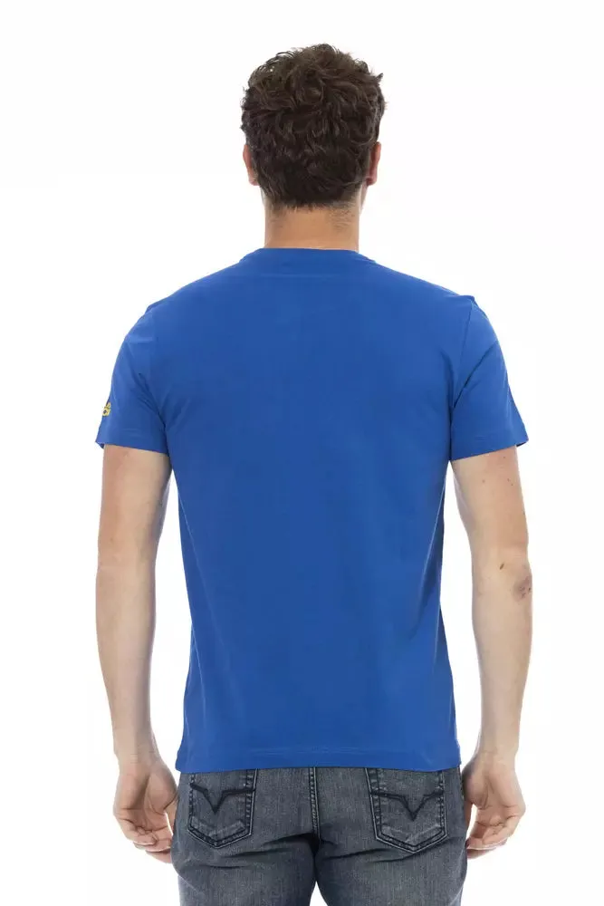 Blue Cotton Men T-Shirt sold by Louxly product image thumbnail 3