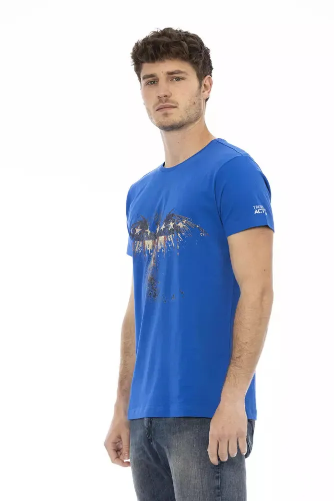 Blue Cotton Men T-Shirt sold by Louxly product image thumbnail 2