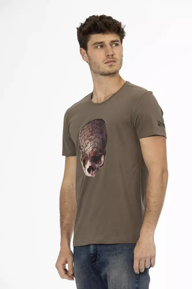 Brown Cotton Men T-Shirt sold by Louxly product image thumbnail 2