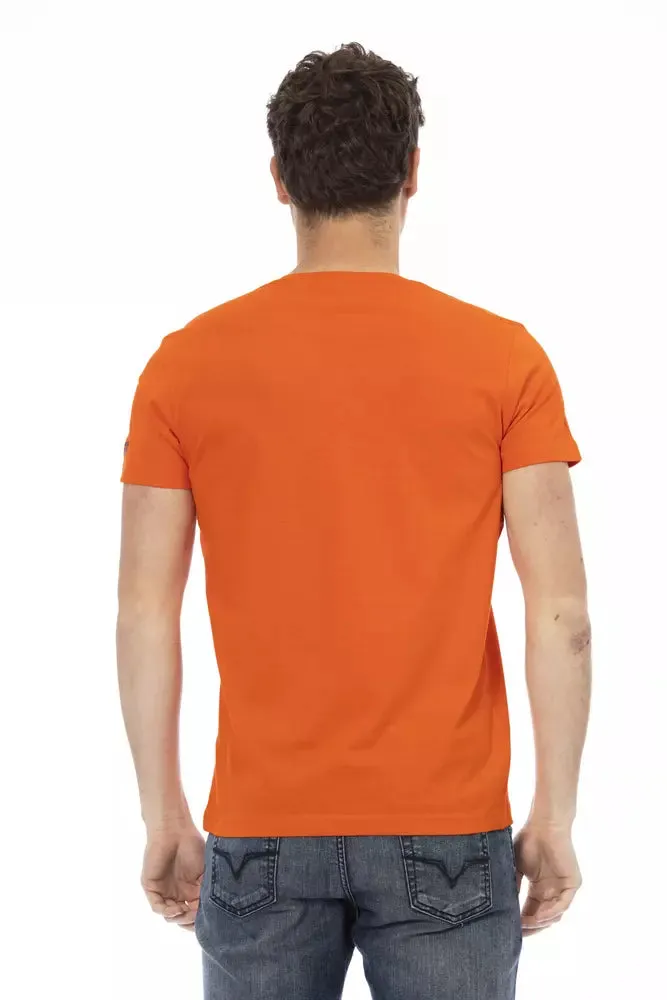 Orange Cotton Men T-Shirt sold by Louxly product image thumbnail 3