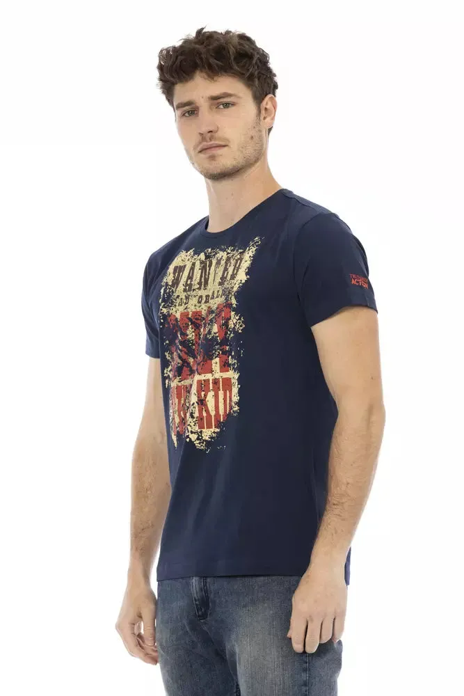 Blue Cotton Men T-Shirt sold by Louxly product image thumbnail 2