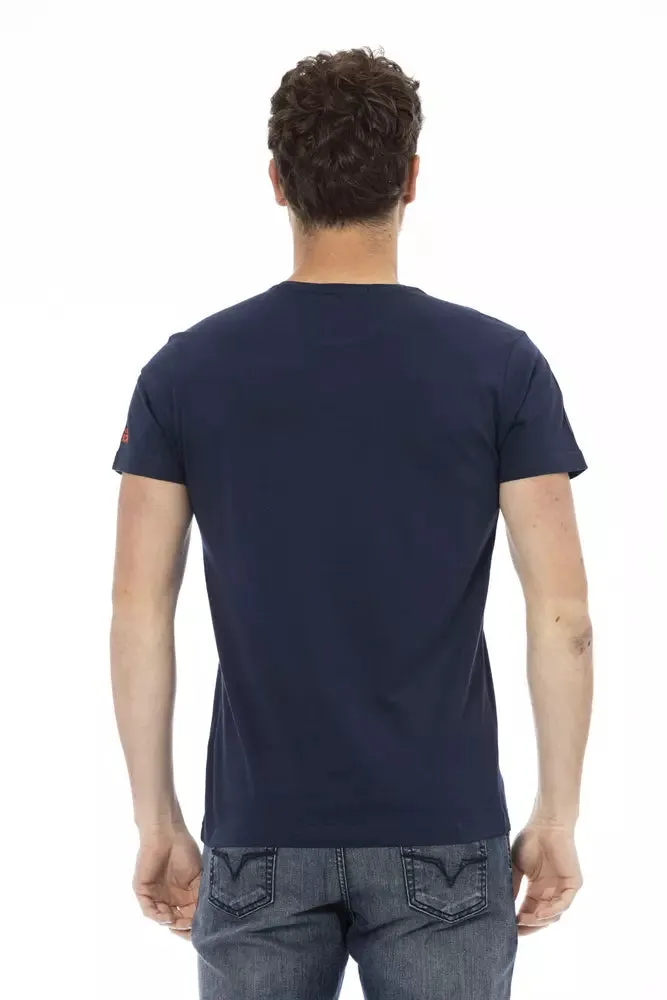 Blue Cotton Men T-Shirt sold by Louxly product image thumbnail 3