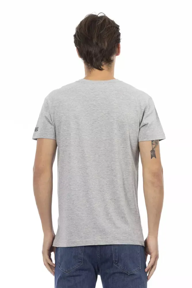 Gray Cotton Men T-Shirt sold by Louxly product image thumbnail 3