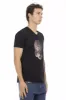 Black Cotton Men T-Shirt sold by Louxly