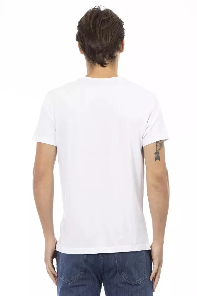 White Cotton Men T-Shirt sold by Louxly product image thumbnail 3