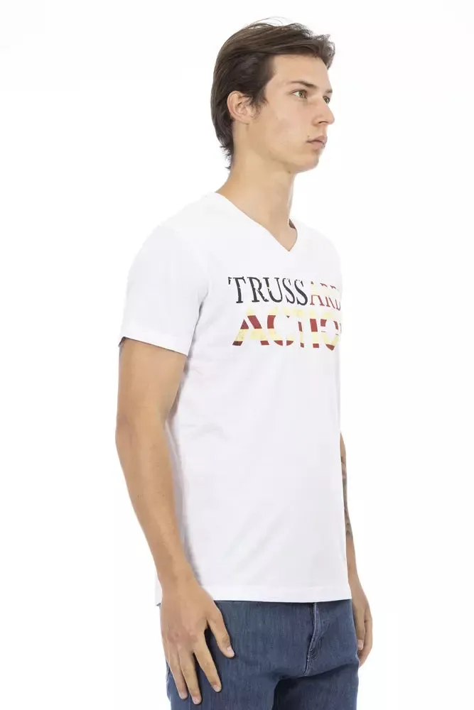 White Cotton Men T-Shirt sold by Louxly product image thumbnail 2