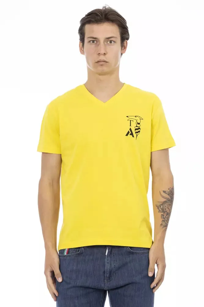 Yellow Cotton Men T-Shirt sold by Louxly