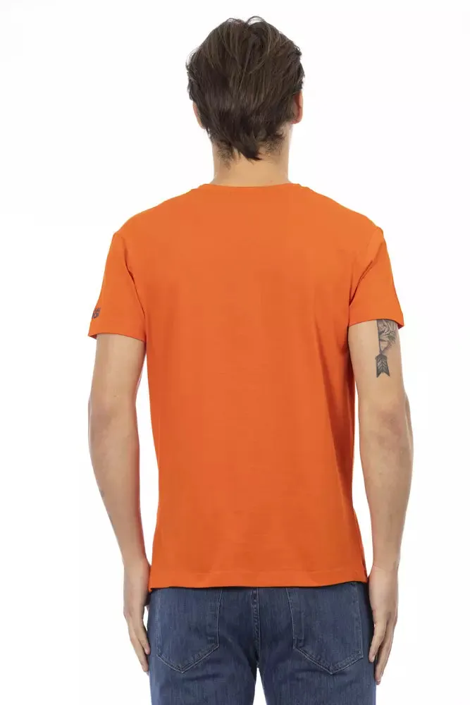 Orange Cotton Men T-Shirt sold by Louxly product image thumbnail 3