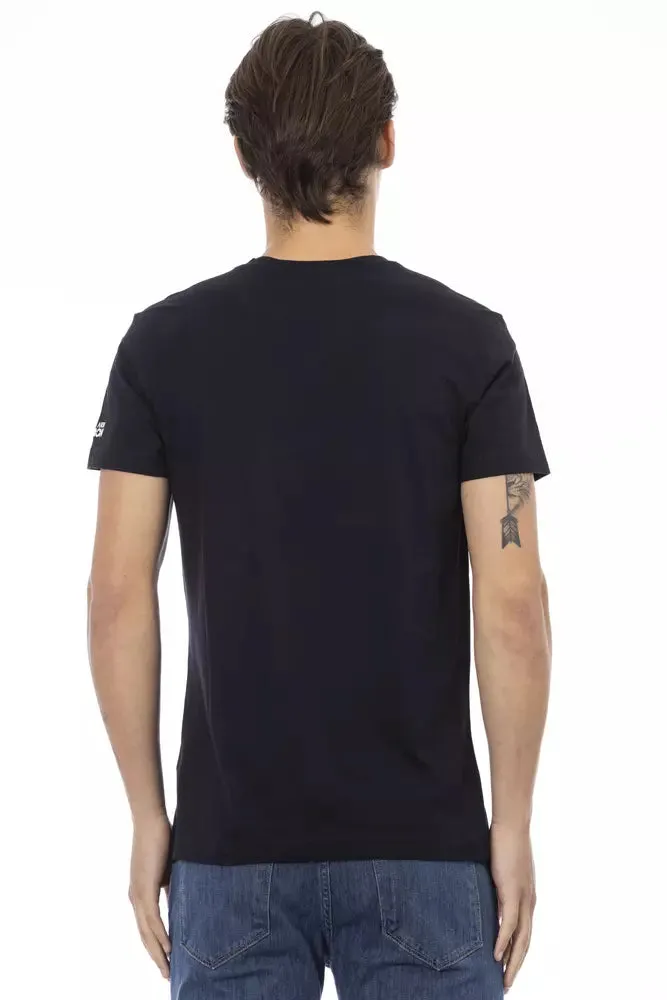 Black Cotton Men's T-Shirt sold by Louxly product image thumbnail 3