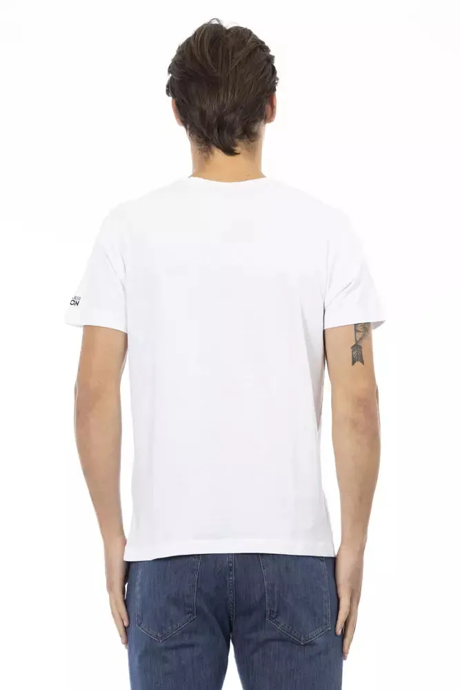 White Cotton Men T-Shirt sold by Louxly product image thumbnail 3
