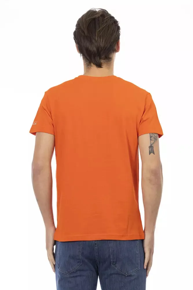 Orange Cotton Men T-Shirt sold by Louxly product image thumbnail 3