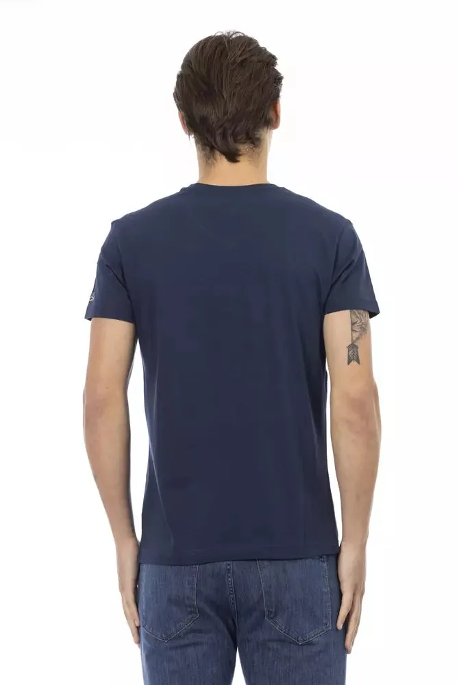 Blue Cotton Men T-Shirt sold by Louxly product image thumbnail 3