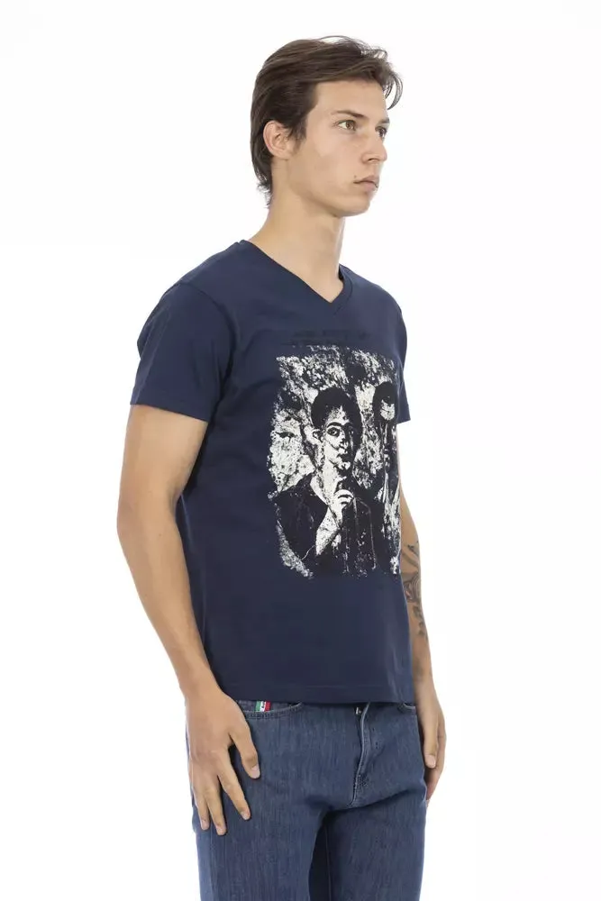Blue Cotton Men T-Shirt sold by Louxly product image thumbnail 2