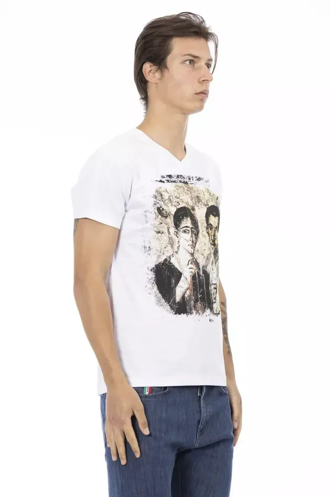 White Cotton Men T-Shirt sold by Louxly product image thumbnail 2