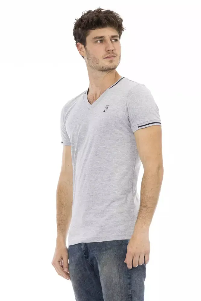 Gray Cotton Men T-Shirt sold by Louxly product image thumbnail 2