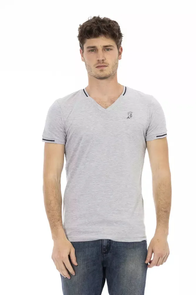Gray Cotton Men T-Shirt sold by Louxly
