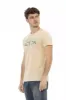 Beige Cotton Men T-Shirt sold by Louxly