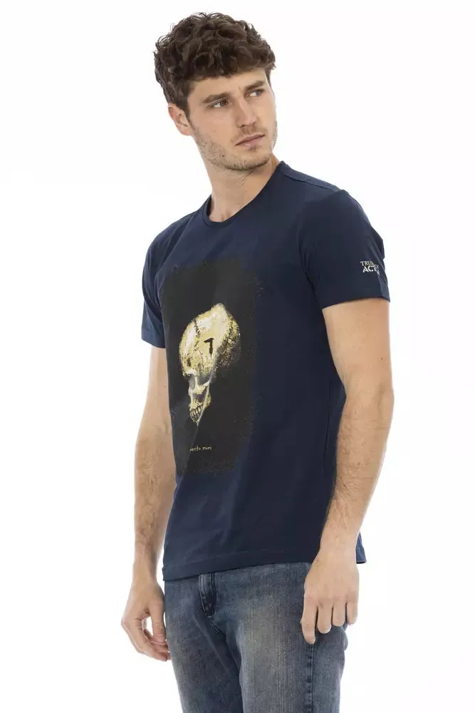 Blue Cotton Men T-Shirt sold by Louxly product image thumbnail 2