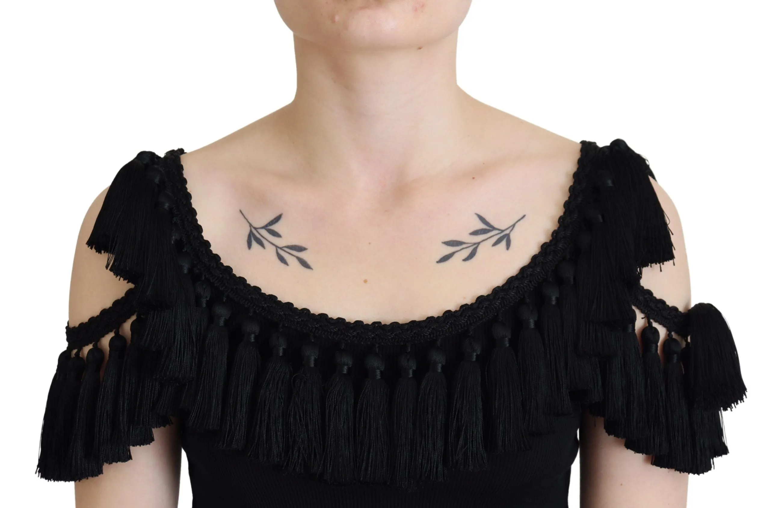 Elegant Black Cotton Tank Top Blouse sold by Louxly product image thumbnail 2