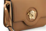 Elegant Calf Leather Shoulder Bag in Brown sold by Louxly