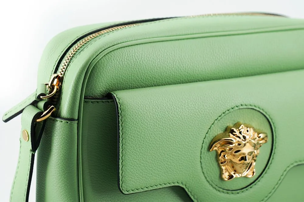Elegant Mint Green Leather Camera Case Bag sold by Louxly product image thumbnail 3