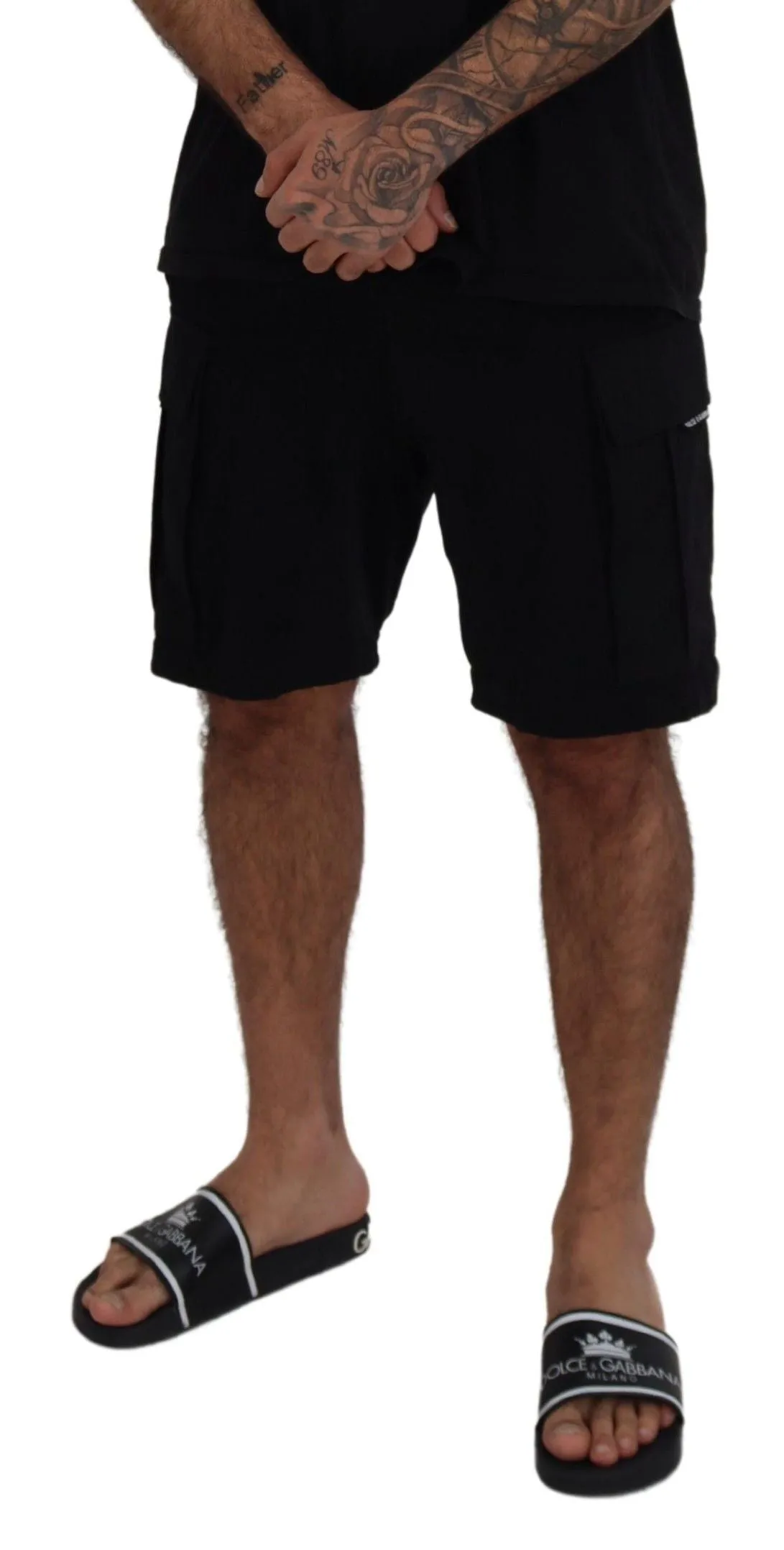 Elevate Your Summer: Classic Black Bermuda Shorts sold by Louxly product image thumbnail 3