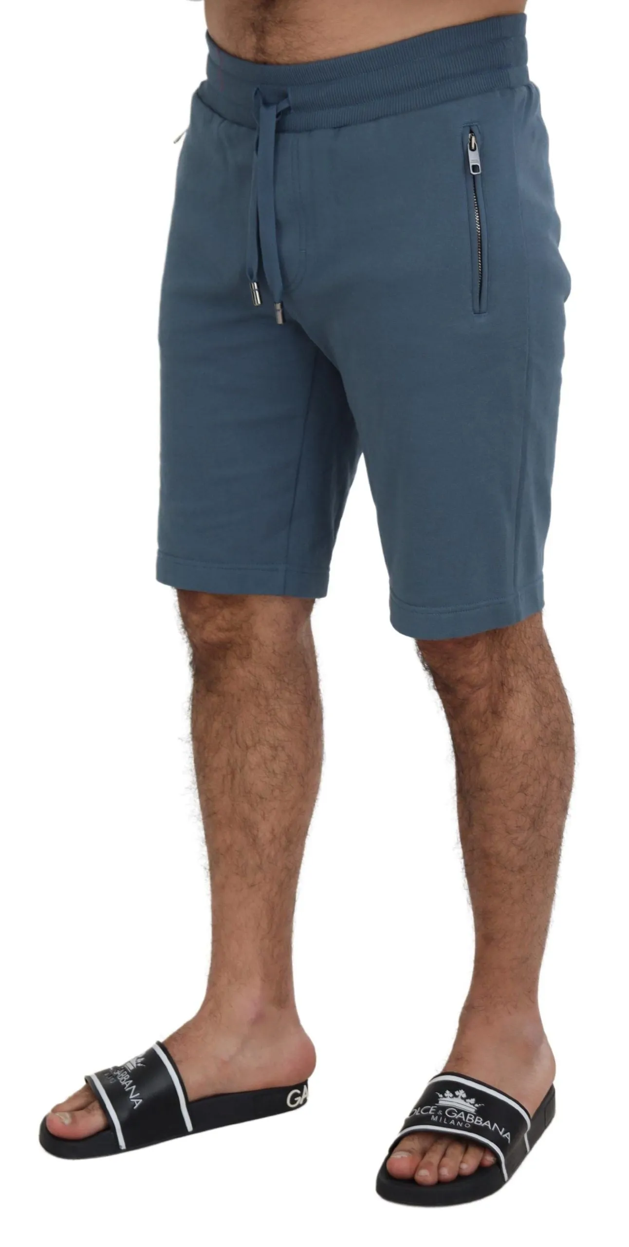 Elegant Blue Bermuda Shorts - Regular Fit sold by Louxly product image thumbnail 4