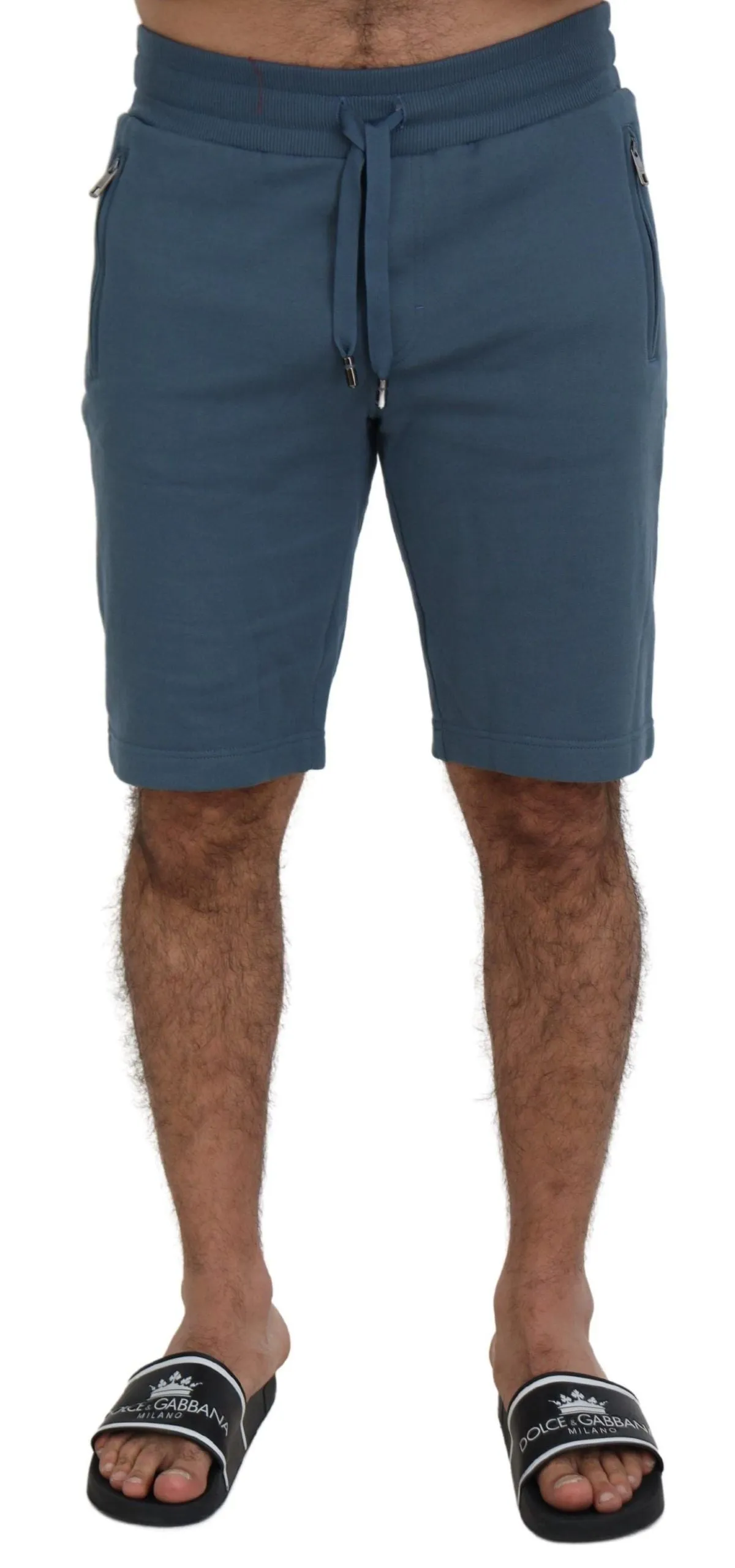 Elegant Blue Bermuda Shorts - Regular Fit sold by Louxly